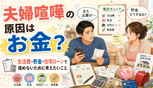 夫婦喧嘩がお金の話ばかりになる理由。生活費・貯金・住宅ローンで揉めない考え方
